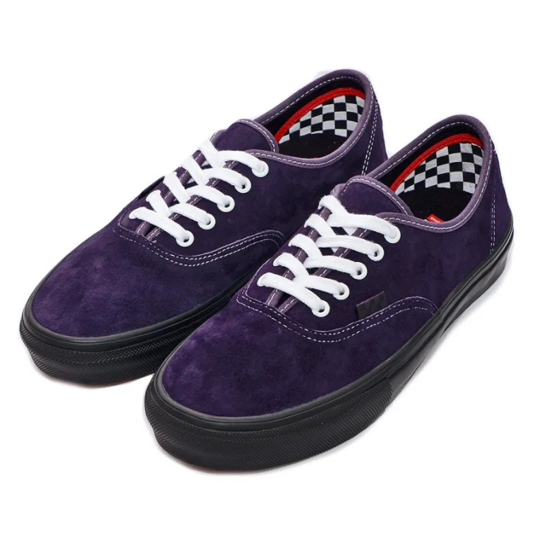 Кеды VANS SHOES SKATE AUTHENTIC PIG SUEDE DARK PURPLE/BLACK