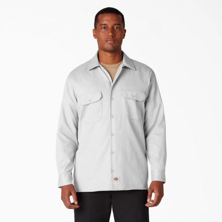 Рубашка Dickies ORIGINAL TWILL LONG SLEEVE WORK SHIRT White