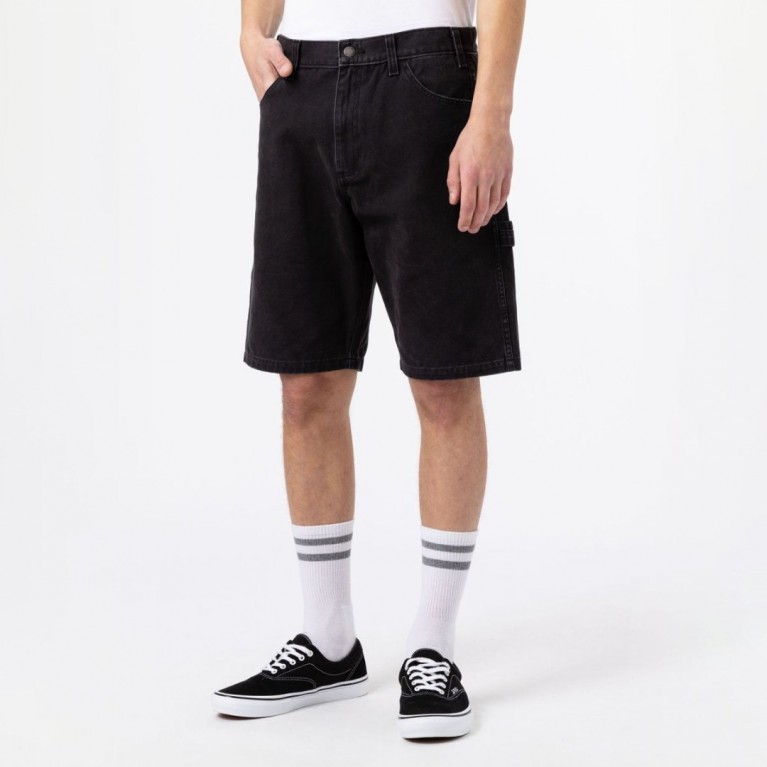 Шорты DICKIES DUCK CARPENTER SHORT Stonewashed Black