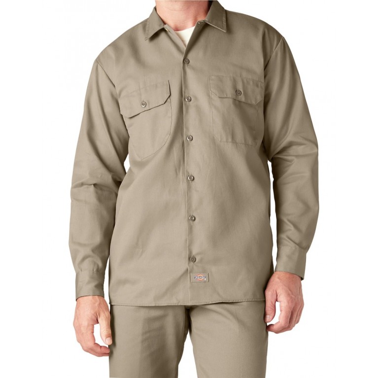 Рубашка Dickies ORIGINAL TWILL LONG SLEEVE WORK SHIRT Desert Sand