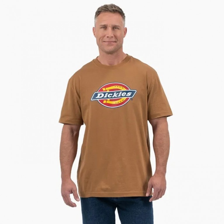 Купить футболку Dickies Short Sleeve Relaxed Fit Graphic T-Shirt Brown Duck