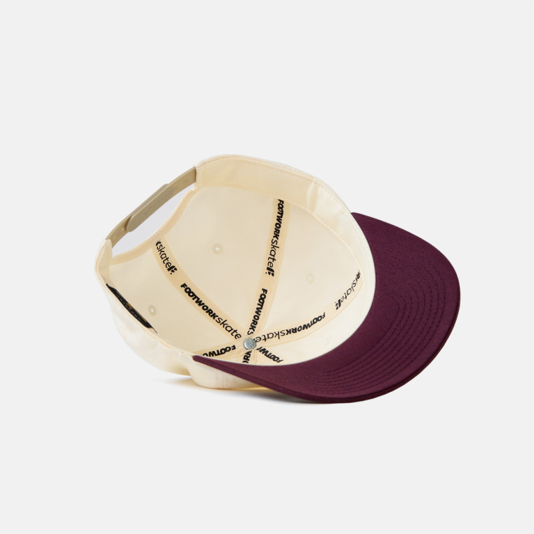 Кепка FOOTWORK TAG DAD CAP (Цвет MAROON/OFF WHITE, Размер Универсальный (OSFA))