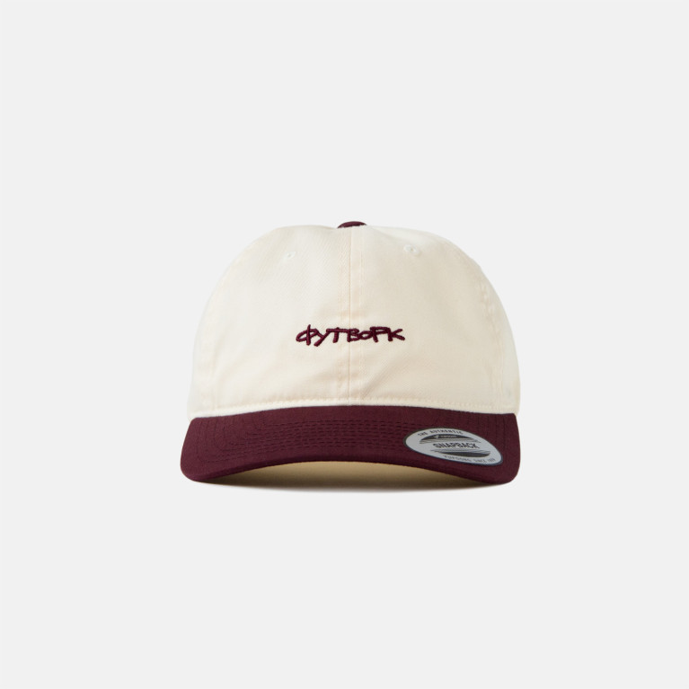 Кепка FOOTWORK TAG DAD CAP (Цвет MAROON/OFF WHITE, Размер Универсальный (OSFA))