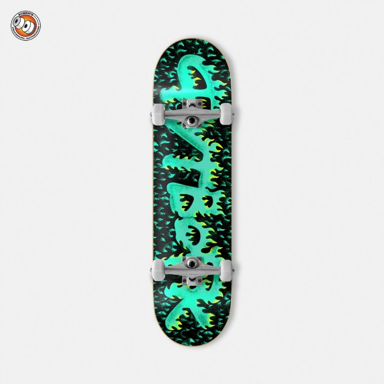 Скейтборд Футворк Flame Green 7.5 x 30.75