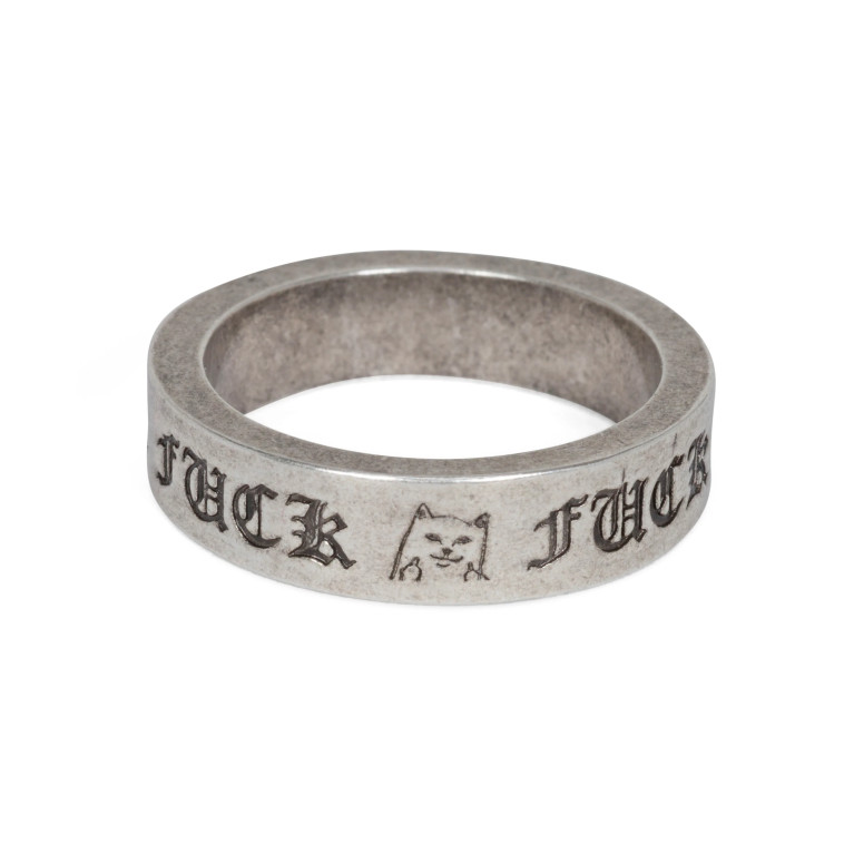 Кольцо Ripndip Fuckin Fuck Ring Silver 8