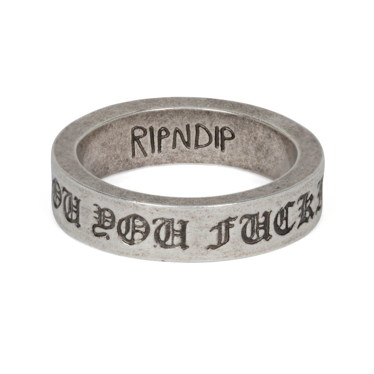 Кольцо Ripndip Fuckin Fuck Ring Silver 8