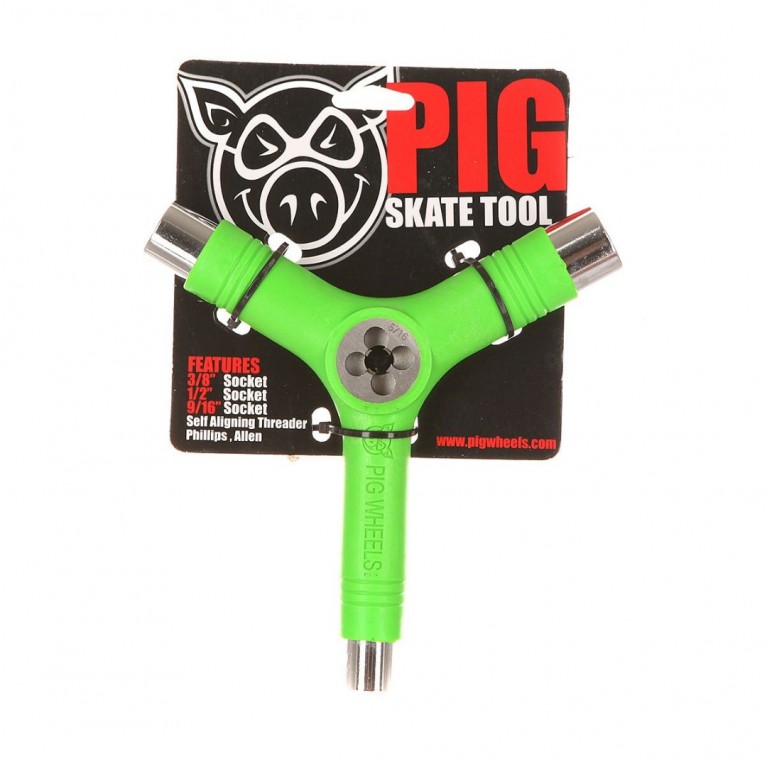 Ключ для скейтборда Pig Tool - Green