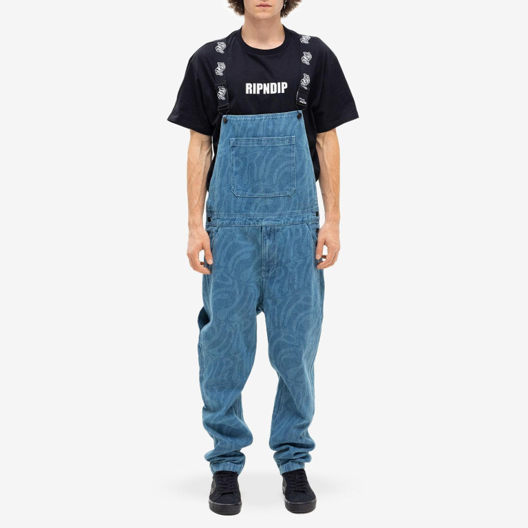 Комбинезон Ripndip Wilshire Denim Overalls Medium Wash