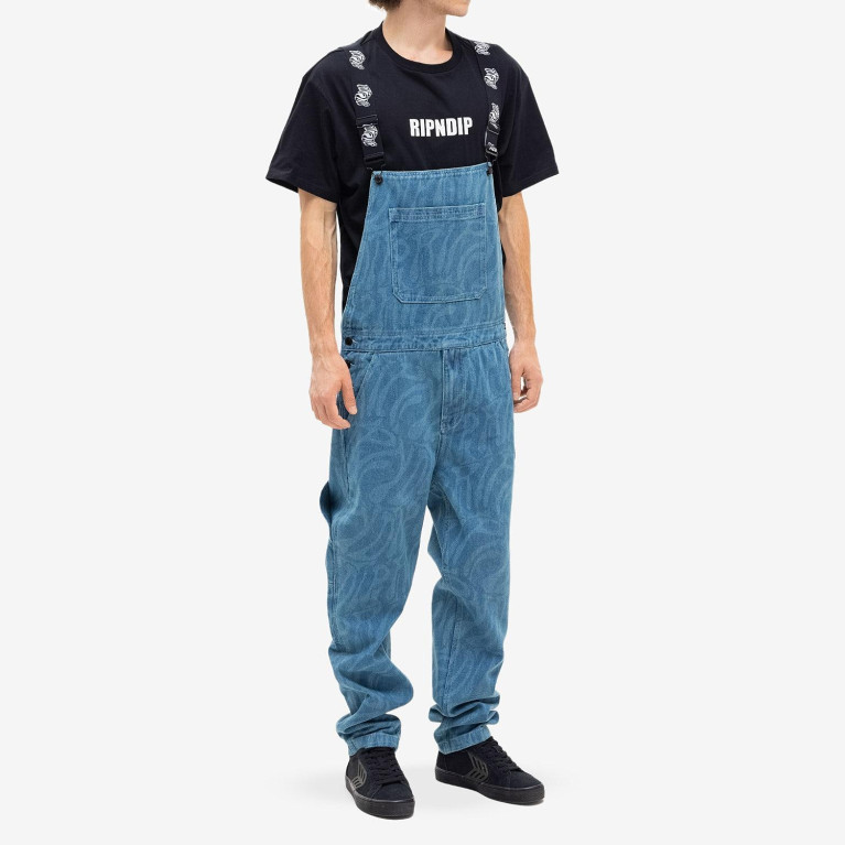 Комбинезон Ripndip Wilshire Denim Overalls Medium Wash