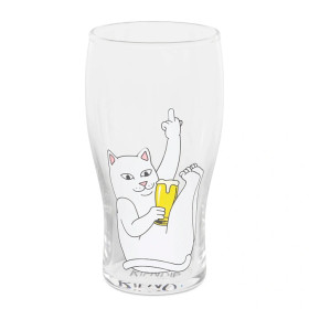 Стакан Ripndip Half Full Beer Glass Clear