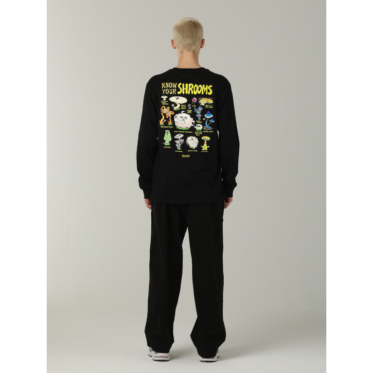 Лонгслив Ripndip Know Ur Shrooms Long Sleeve Black