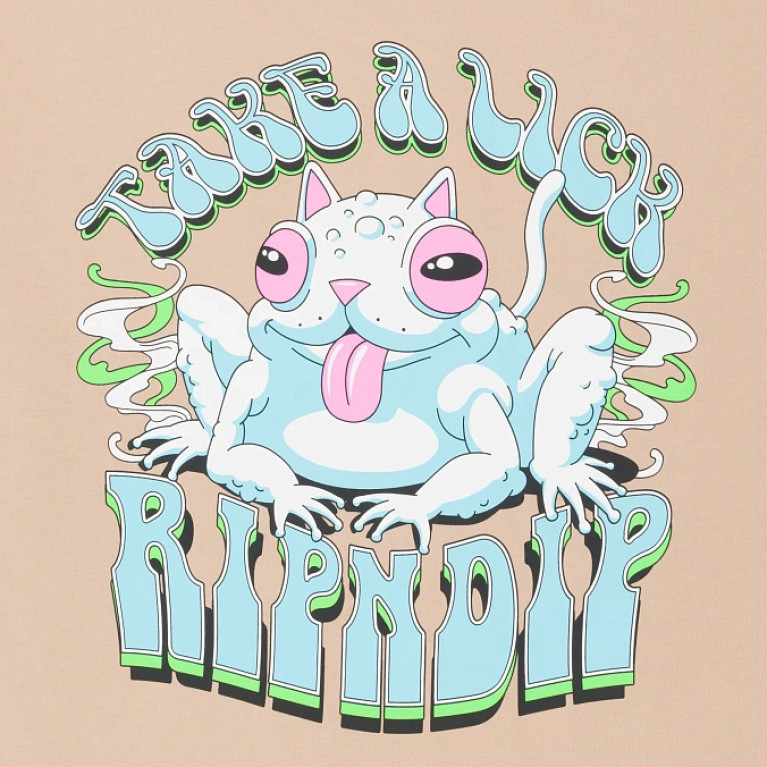 Футболка Ripndip Take A Lick Tee Almond