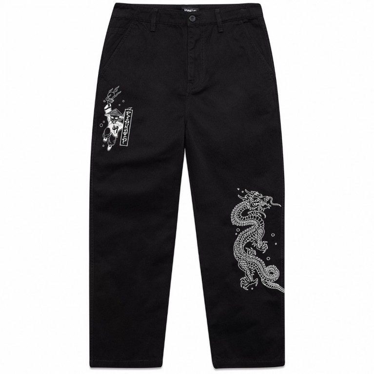 Купить штаны Ripndip Ryu Wide Leg Pants Black