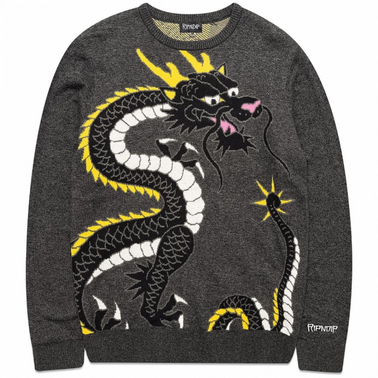 Купить свитер Ripndip Ryu Knit Sweater Black Heather