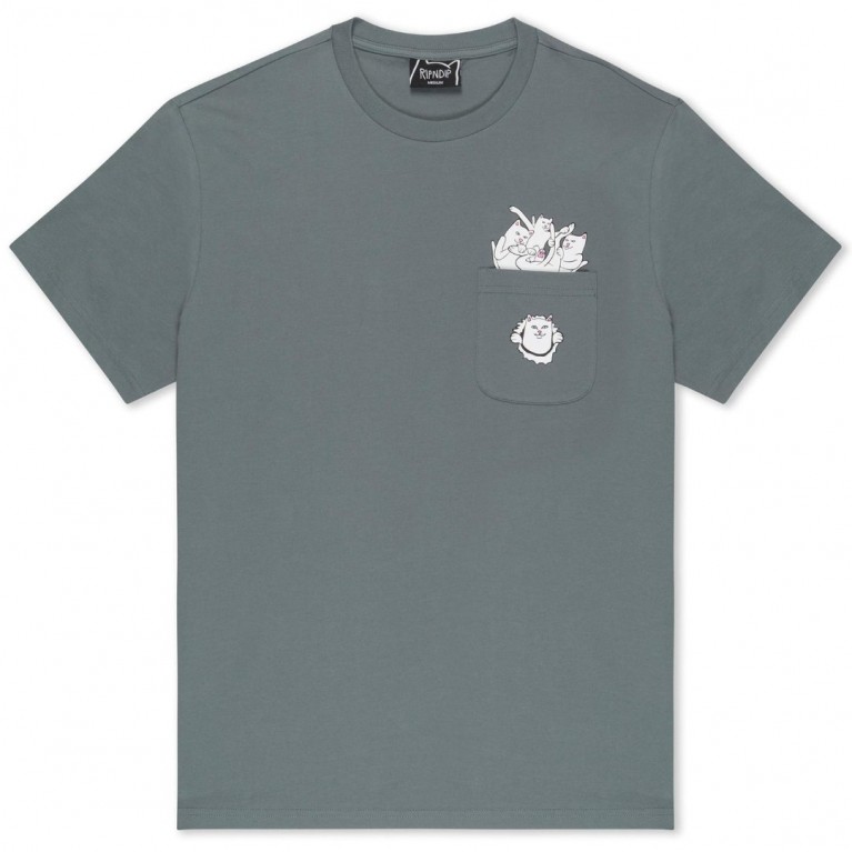 Купить футболку Ripndip Nermaniac Pocket Tee Charcoal