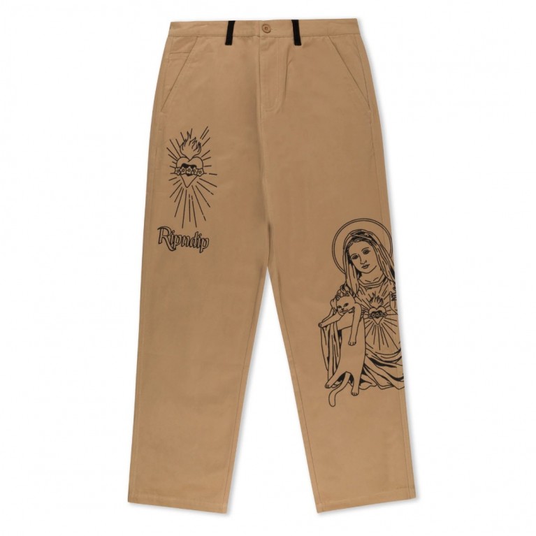 Купить штаны Ripndip Mother Mary Pants Tan