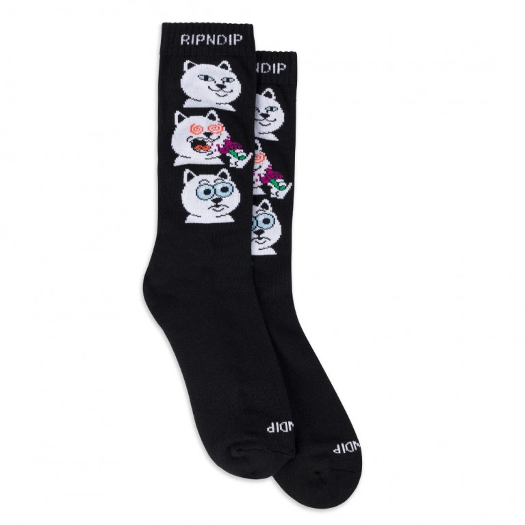 Купить носки Ripndip Shroom Diet Socks Black