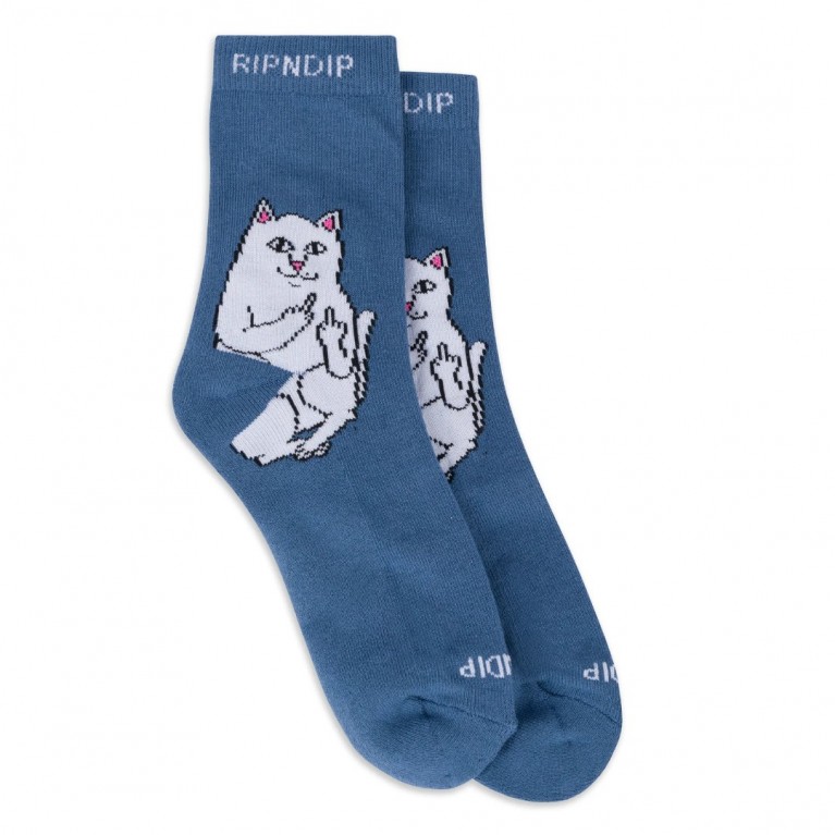 Купить носки Ripndip Lord Nermal Mid Socks Slate