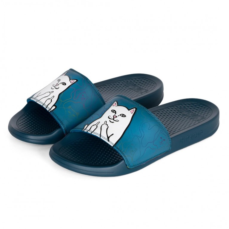 Купить тапочки Ripndip Lord Nermal Camo Slides Navy