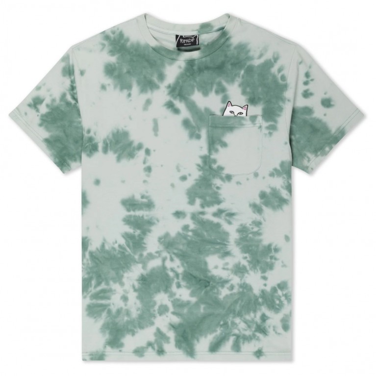 Футболка Ripndip Lord Nermal Pocket Tee Olive Green Tie Dye