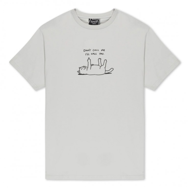 Купить футболку Ripndip Dont Call Me Tee Grey