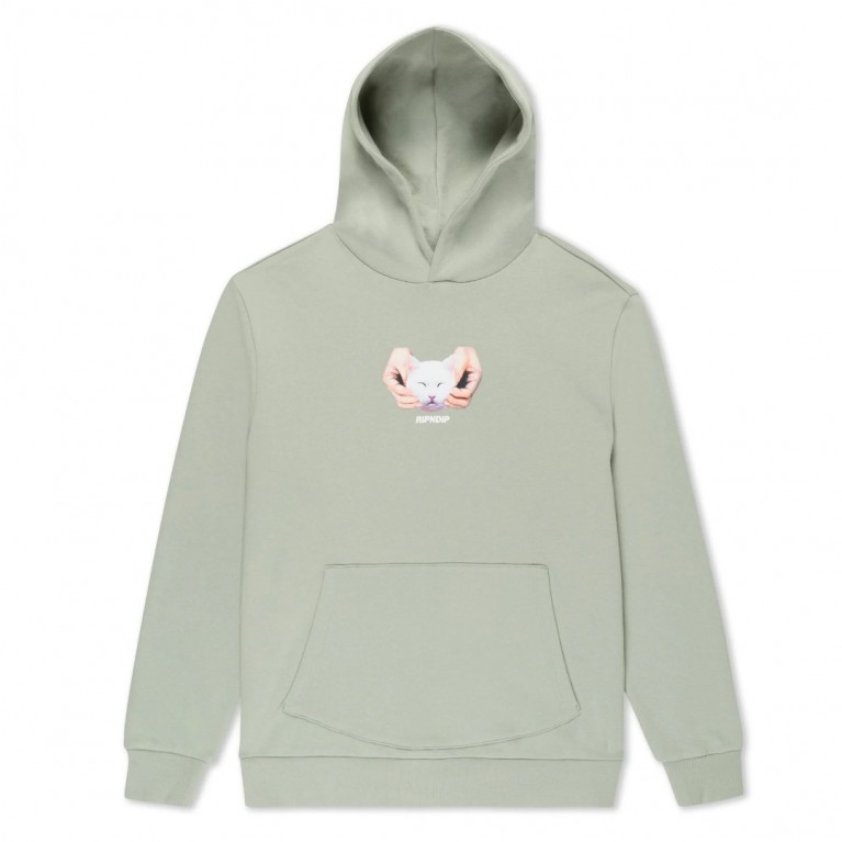 Купить толстовку Ripndip Happy Kitty Hoodie Sage