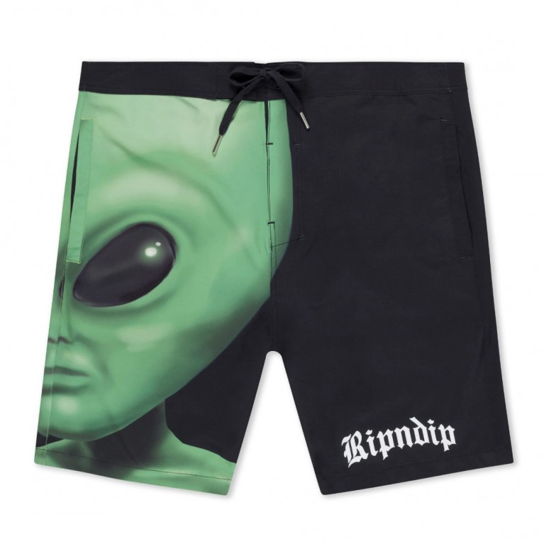 Купить шорты Ripndip We Come In Peace Swim Shorts (Black)