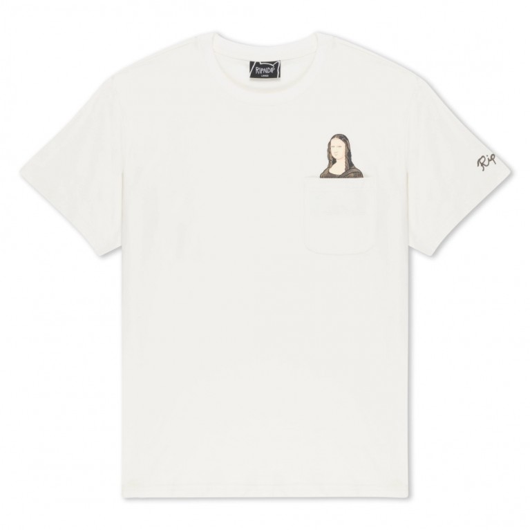 Футболка Ripndip NERMALISA POCKET TEE BONE