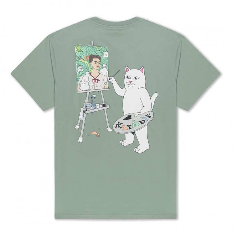 Футболка Ripndip ART CLUB TEE DUSTY SAGE