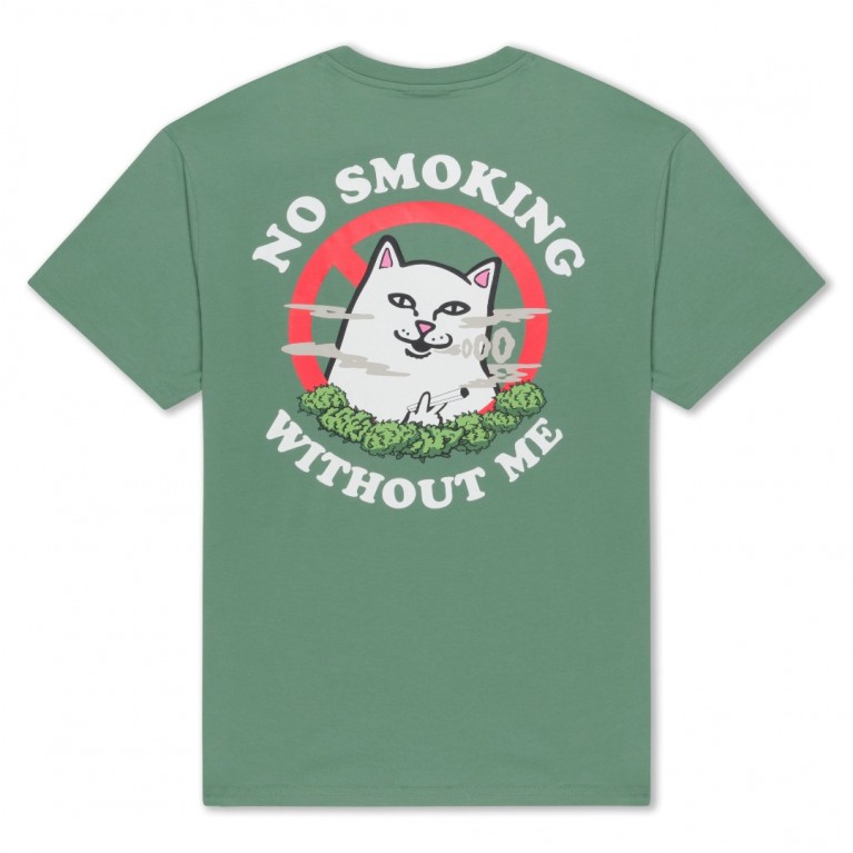 Футболка Ripndip NO SMOKING TEE LIGHT OLIVE