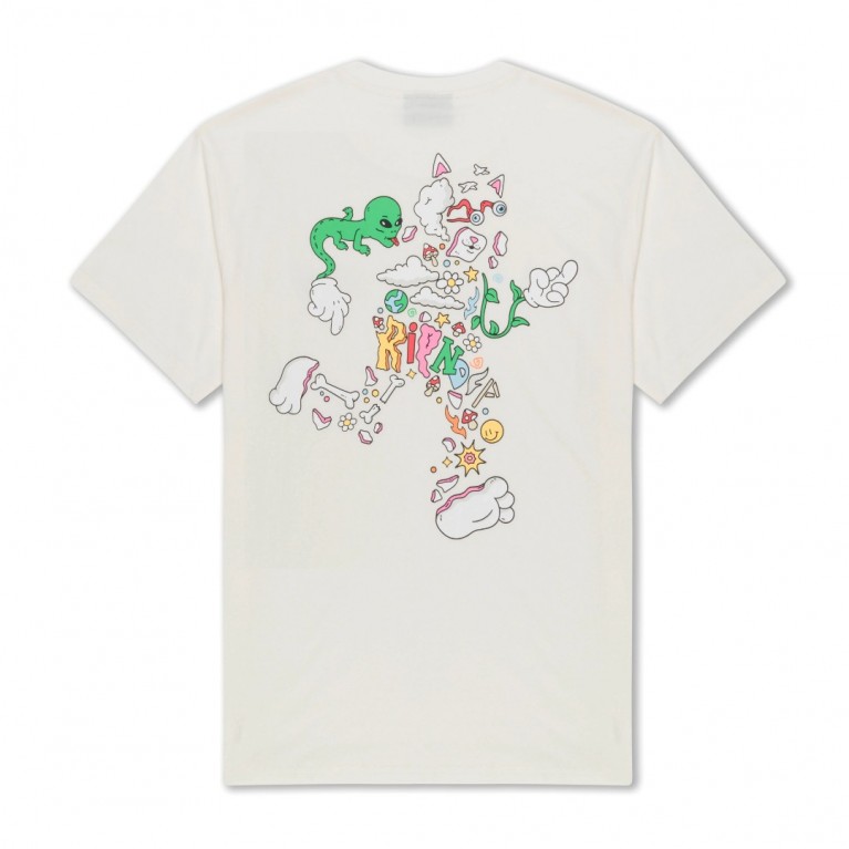 Футболка Ripndip BROKEN DOWN TEE BONE