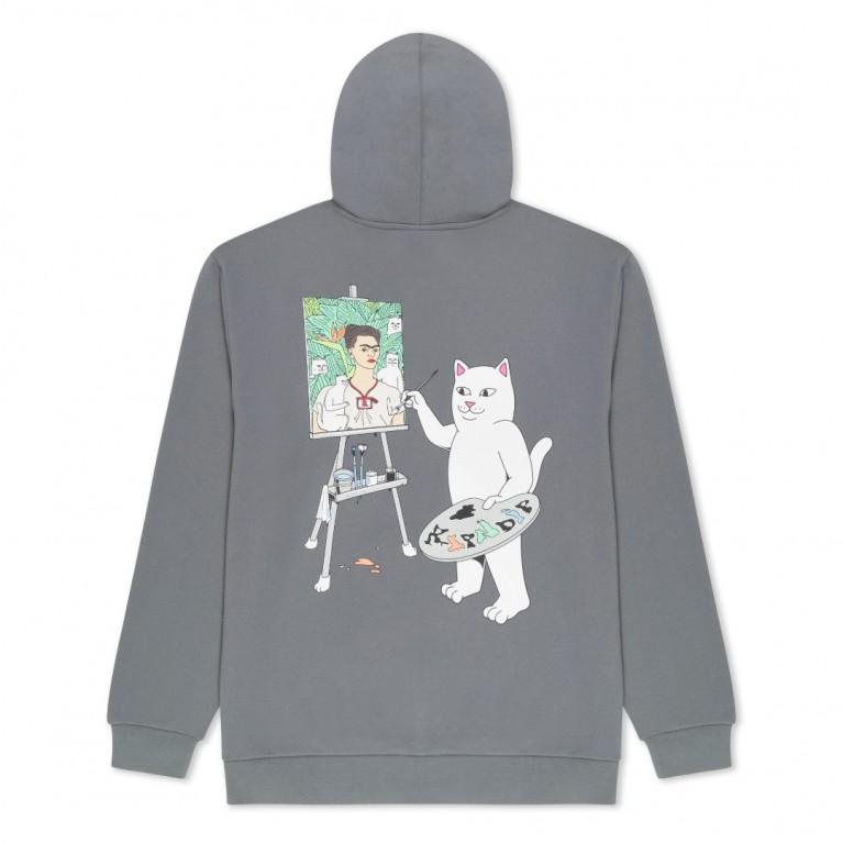 Толстовка Ripndip ART CLUB HOODIE CHARCOAL