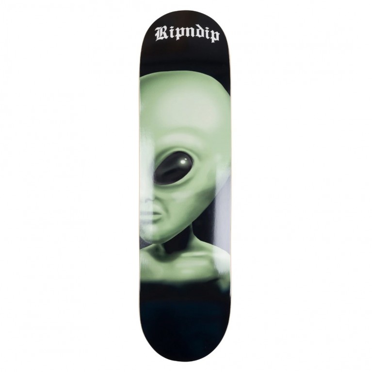 Купить деку для скейтборда Ripndip We Come In Peace Deck Black 8.0