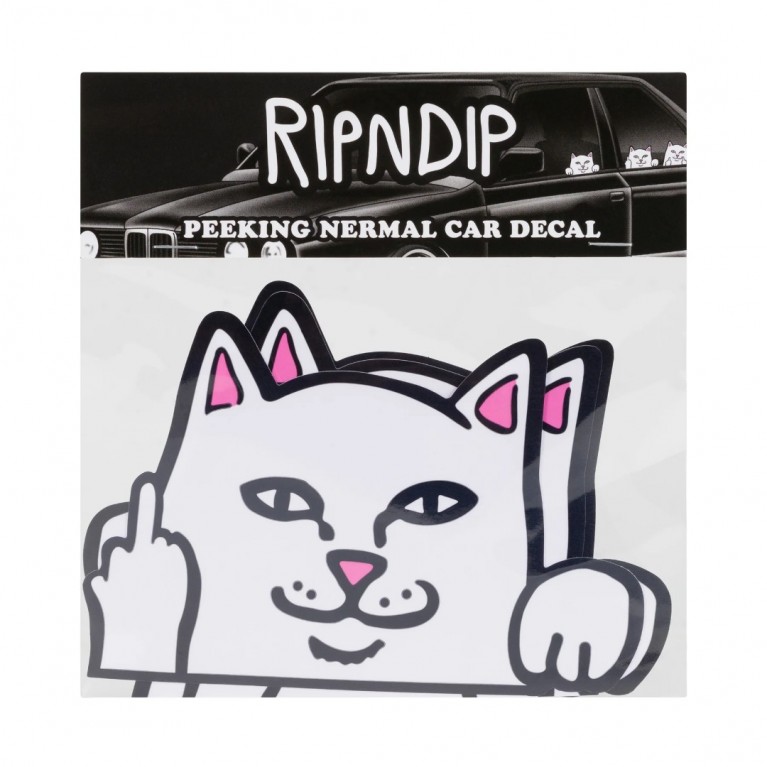 Стикеры Ripndip Peeking Nermal Car Sticker Pack White