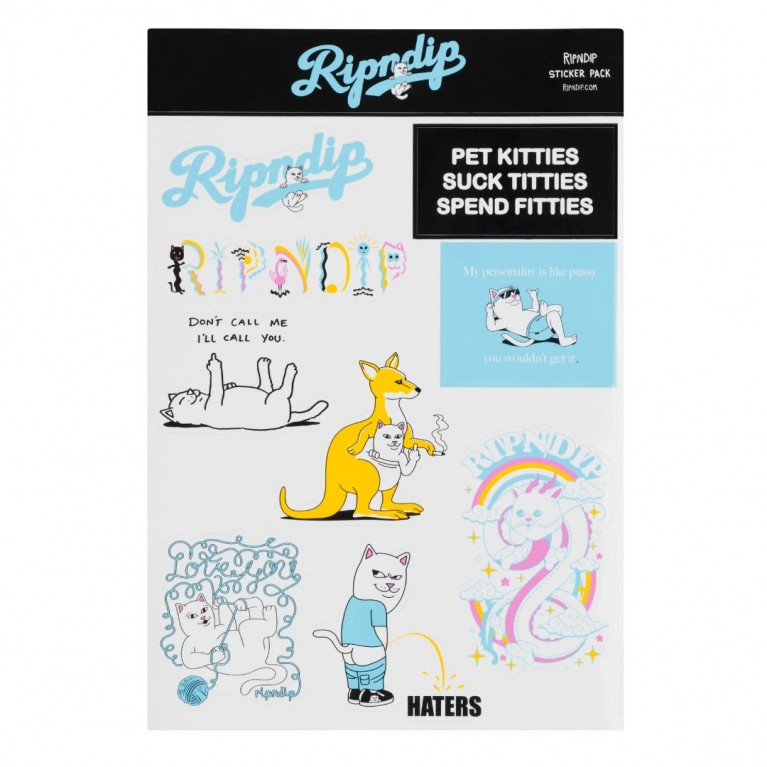 Купить стикеры Ripndip Los Ripndip Sticker Sheet