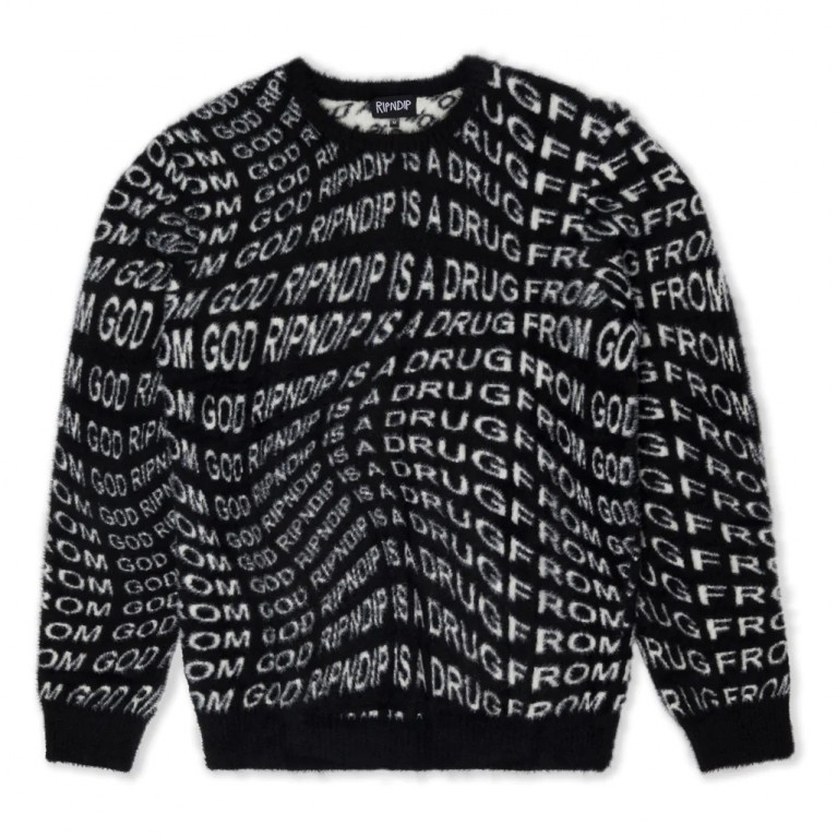 Свитер Drug From God Knit Mohair Sweater (Black)