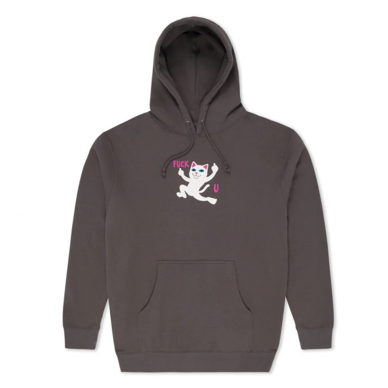 Толстовка Ripndip F U Hoodie Charcoal