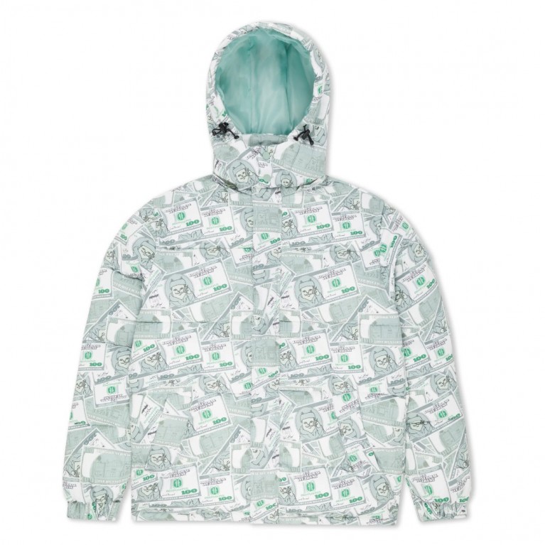 Куртка Ripndip MONEYBAG PUFFER JACKET (OLIVE)