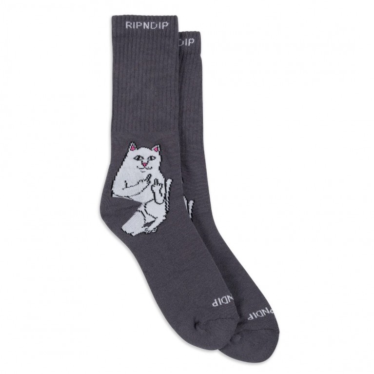 Купить носки Ripndip LORD NERMAL SOCKS CHARCOAL HEATHER