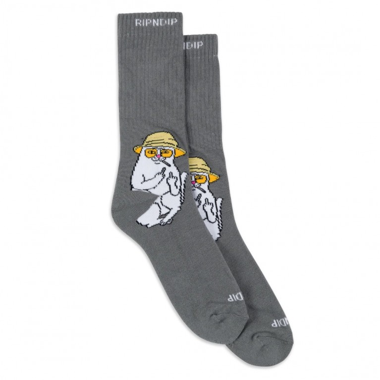 Носки Ripndip NERMAL S THOMPSON SOCKS CHARCOAL