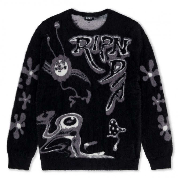 Свитер RIPNDIP SPACE WALK MOHAIR SWEATER (BLACK)