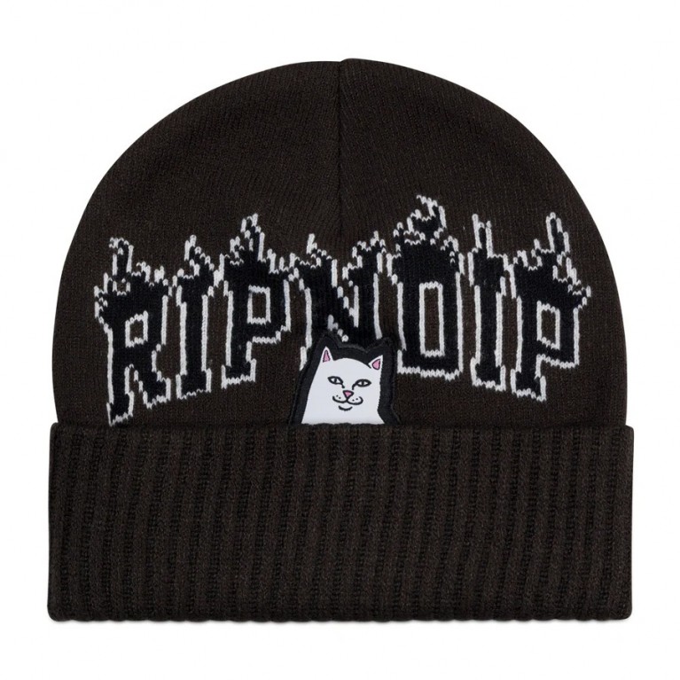 Шапка RIPNDIP Lord Nermal Fire Spirit Beanie (Black)