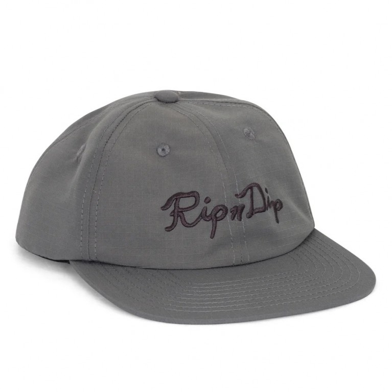 Кепка RIPNDIP Script Snapback (Charcoal)