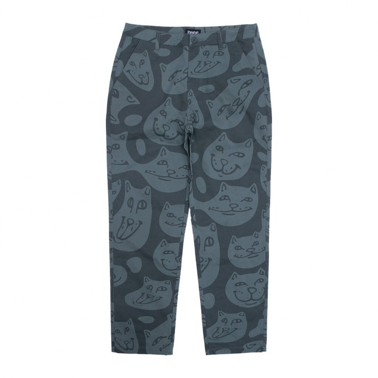 Штаны Ripndip Many Faces Twill Pants Charcoal