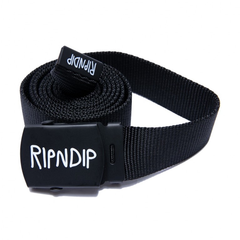 Ремень Ripndip Logo Web Belt Black