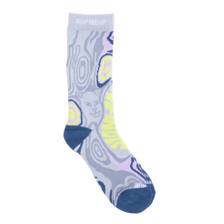 Носки Ripndip Hypnotic Socks (Grey/Lavender) 