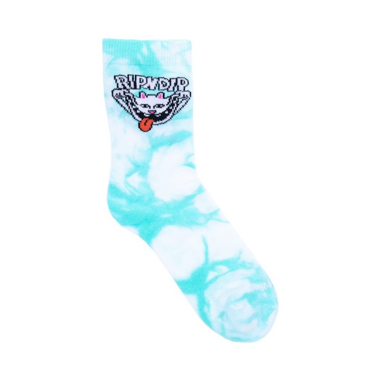 Носки Ripndip Big Smile Socks Aqua Tie Dye
