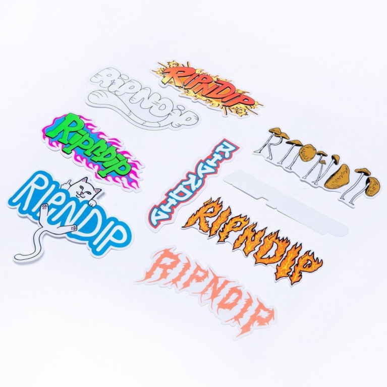 Стикеры Ripndip Logo Sticker Pack Multi