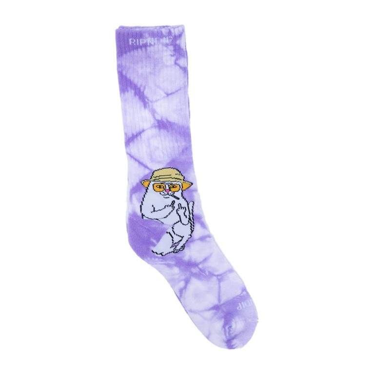 Носки Ripndip Nermal S Thompson Socks Lavender Lightning Wash