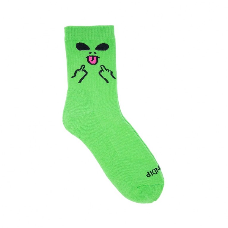 Носки Ripndip Alien Face Mid Socks Green
